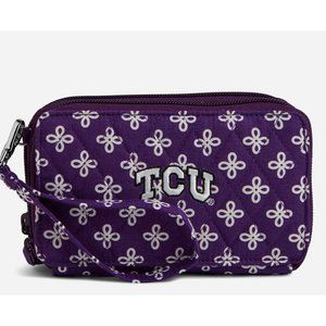 NWT Vera Bradley Collegiate RFID All in One Crossbody Bag - TCU
